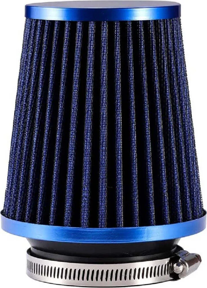 Filtro Aria Fredda Universale Tondo Cono Alto Lavabile 76mm/3inch Accessori Auto