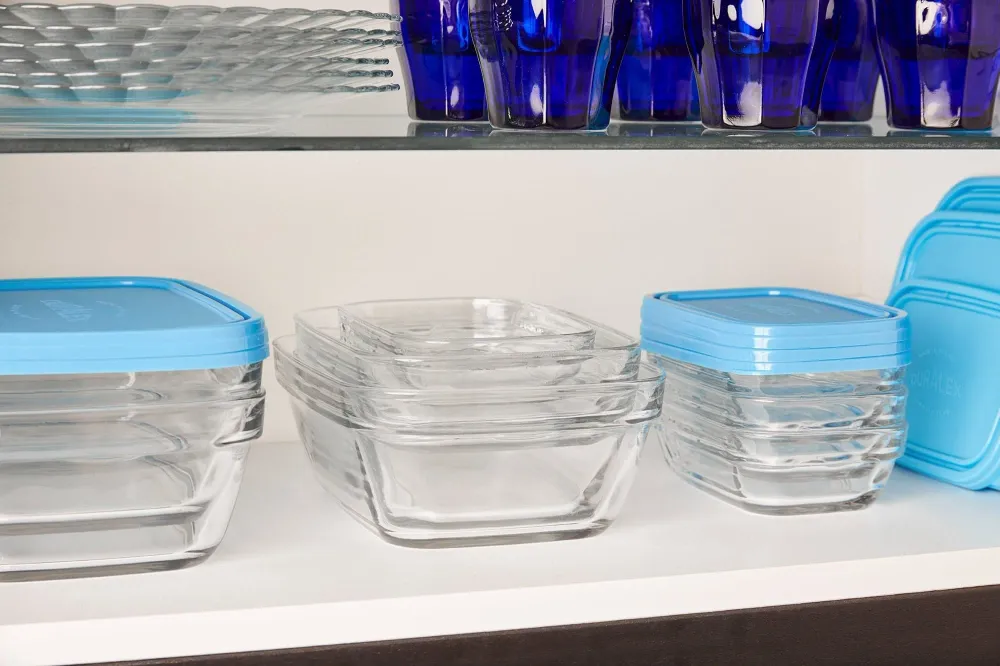 Freshbox - Set di 3 contenitori quadrati multi-dimensioni