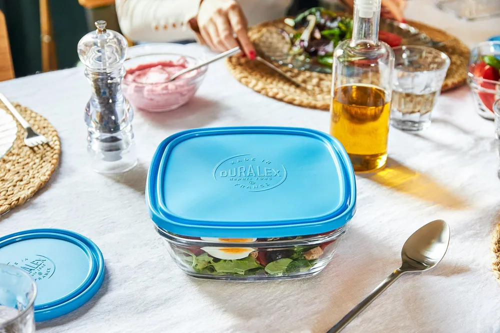 Freshbox - Set di 3 contenitori quadrati multi-dimensioni