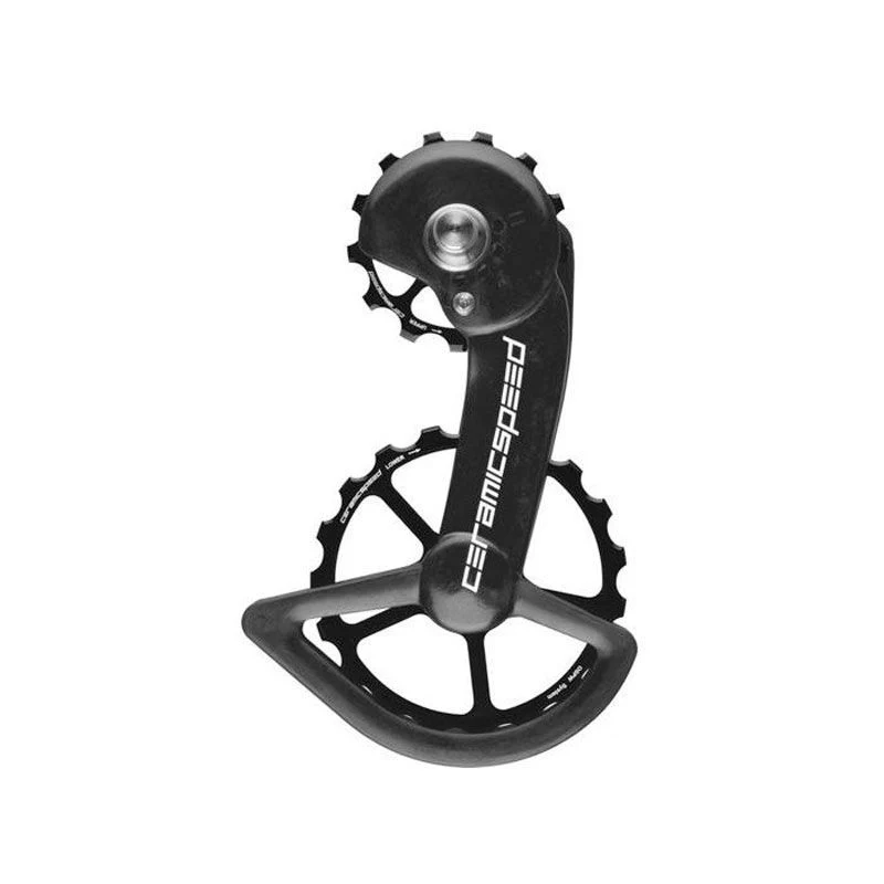 GABBIA CAMBIO OSPW CERAMIC SPEED CON PULEGGE CARBONIO 11V NERO SHIMANO 8000