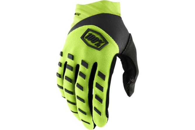 HDP-33307150 Guanti cross 100% Airmatic giallo fluo/nero L