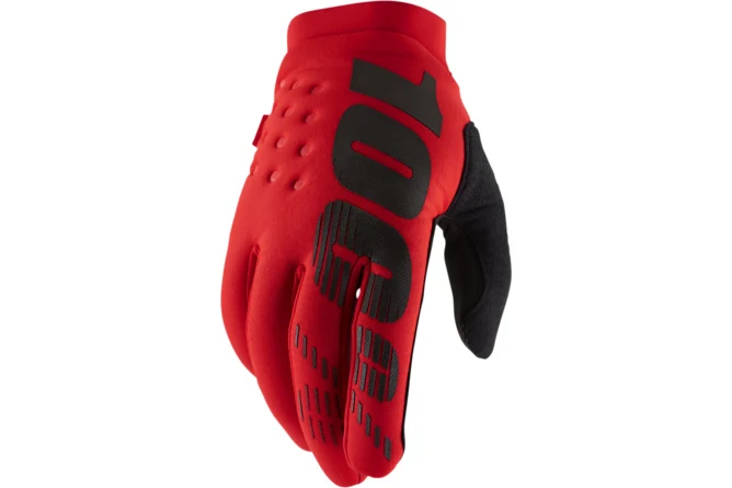 HDP-33307193 Guanti cross 100% Brisker rosso XXL