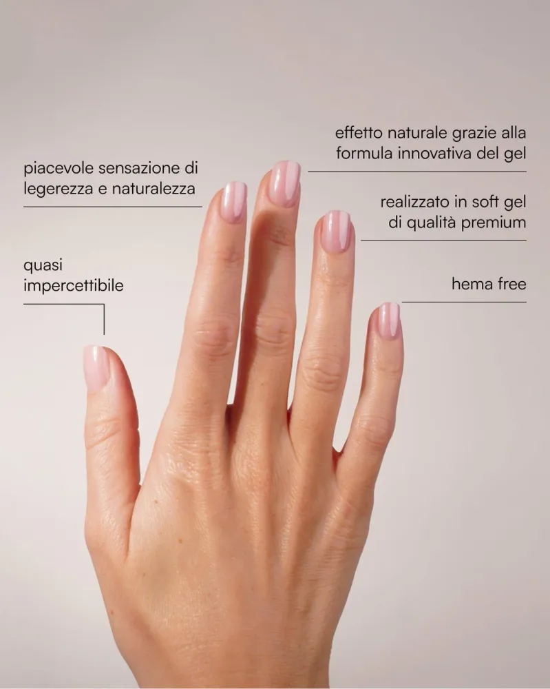 Jetset Extra Corte Quadrate Press Ons Soft Gel