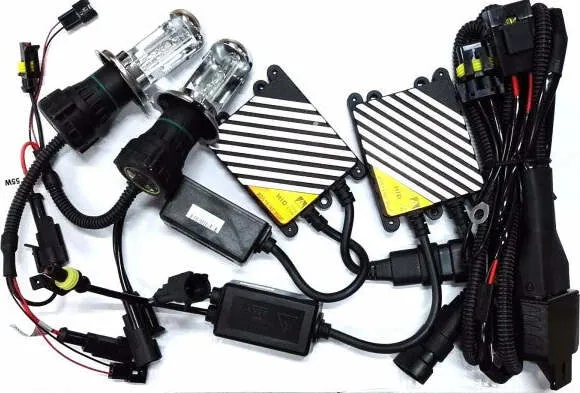 Kit Bixenon H4 H4-3 6000k 55w Hid Coppia Fari Luce Per Auto Centralina