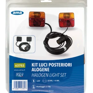Kit luci 12 V con cablaggio 10/4 m