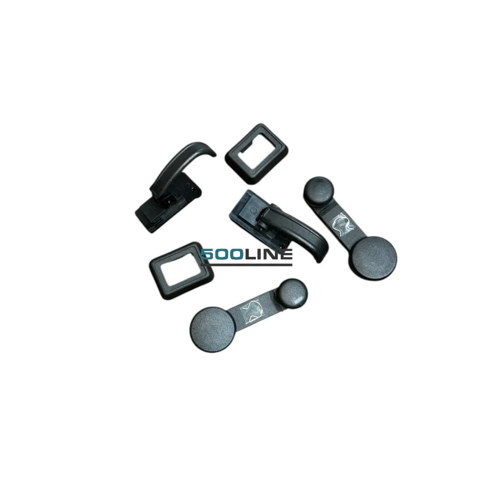 Kit maniglie complete Fiat 126 Personal - 2 apriporta + 2 alzavetro plastica nera