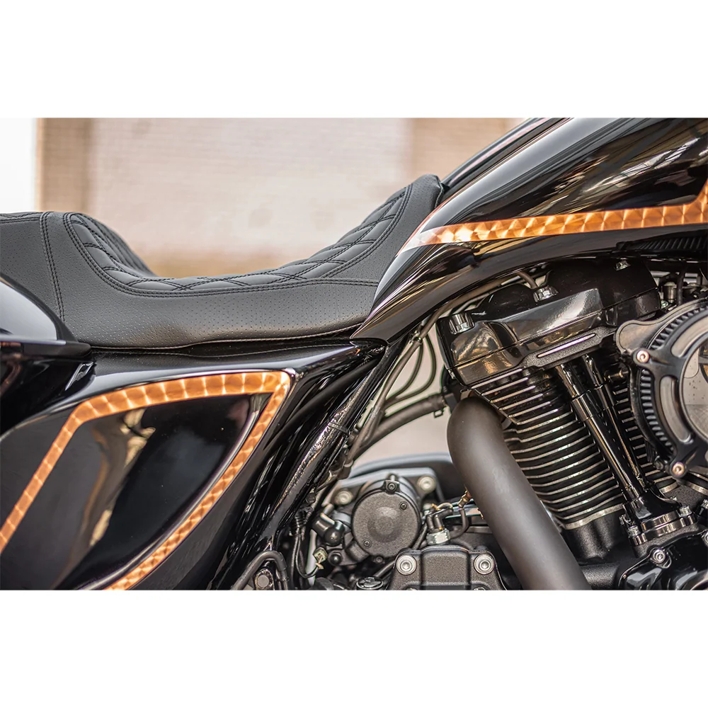 Kit serbatoio e coperchio laterale Killer Custom Flow 2 allungato Touring 09-13