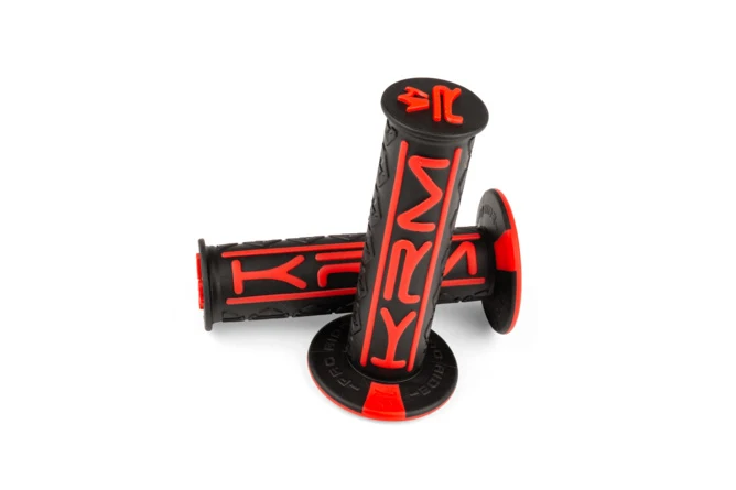 KR840F Manopole KRM Pro Ride nero / rosso