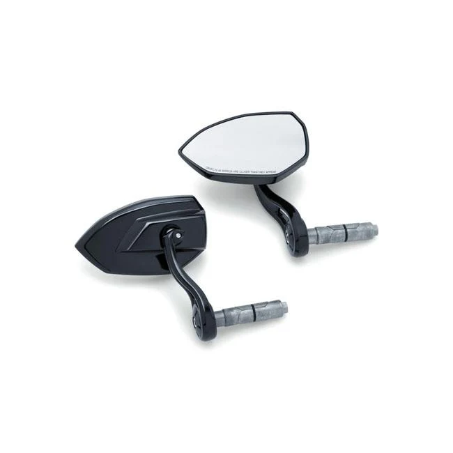 Kuryakyn Phantom Motorcycle Set di specchietti retrovisori da bar nero
