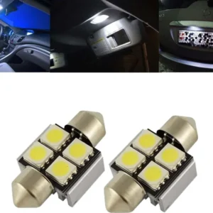 2 lampade siluro c5w led 5050 no errore luci auto canbus targa 36 mm plafoniera