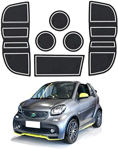 LFOTPP Tappetini Gomma per Smart Fortwo, Tappetino Antiscivolo per...