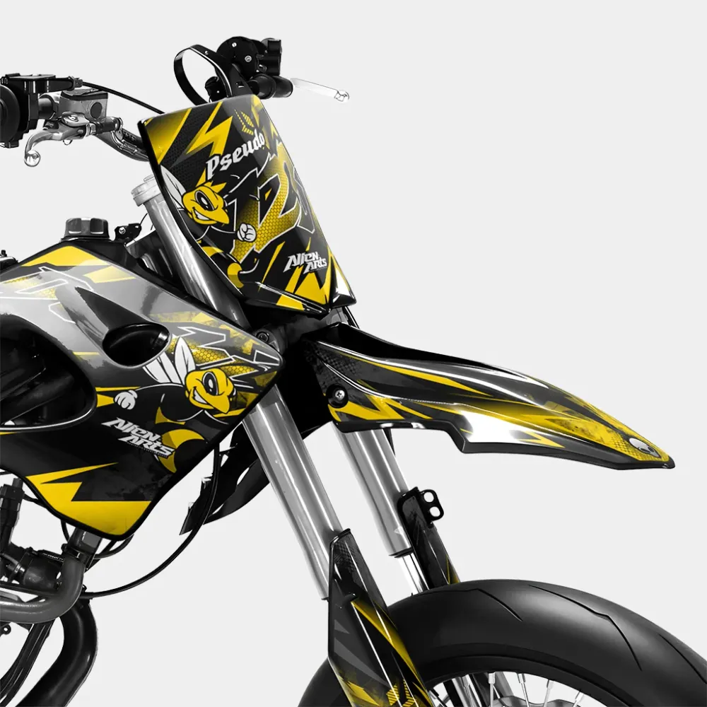 LISSE - Kit decorativo DERBI 50cc - Giallo scuro