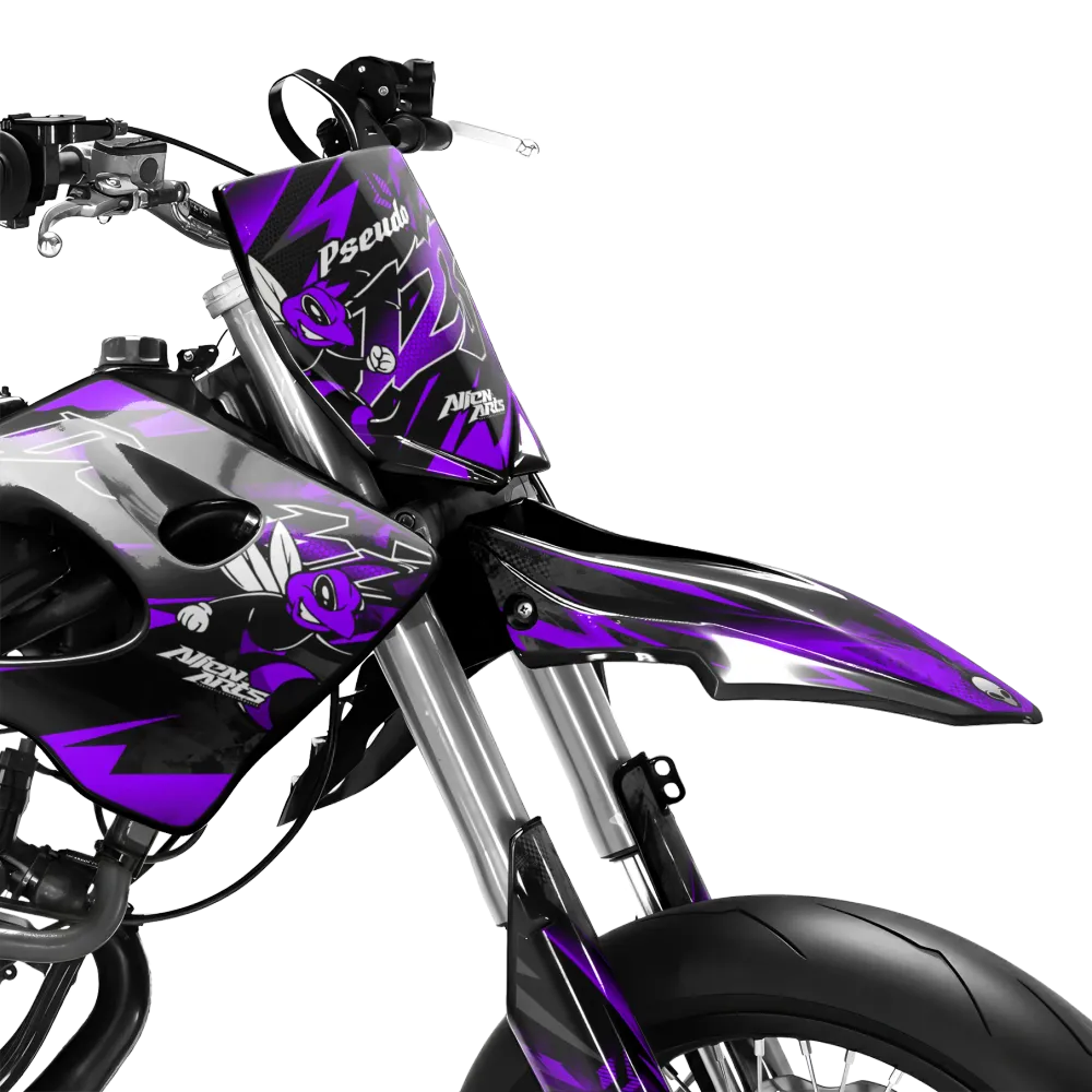 LISSE - Kit decorativo DERBI 50cc - Viola