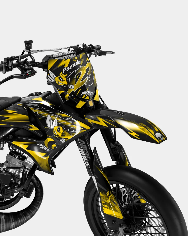 LISSE - Kit decorativo YAMAHA DT 50cc - Giallo scuro