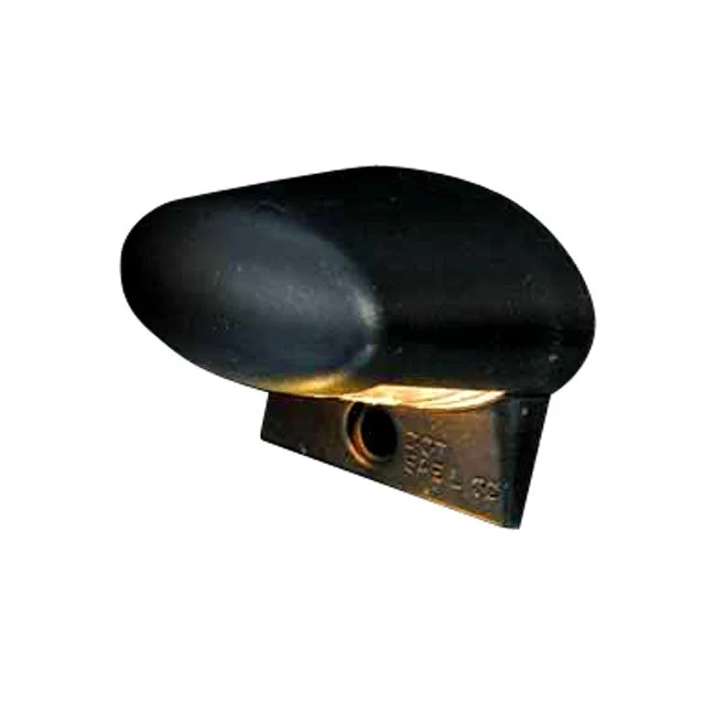 Luce targa ovale nera