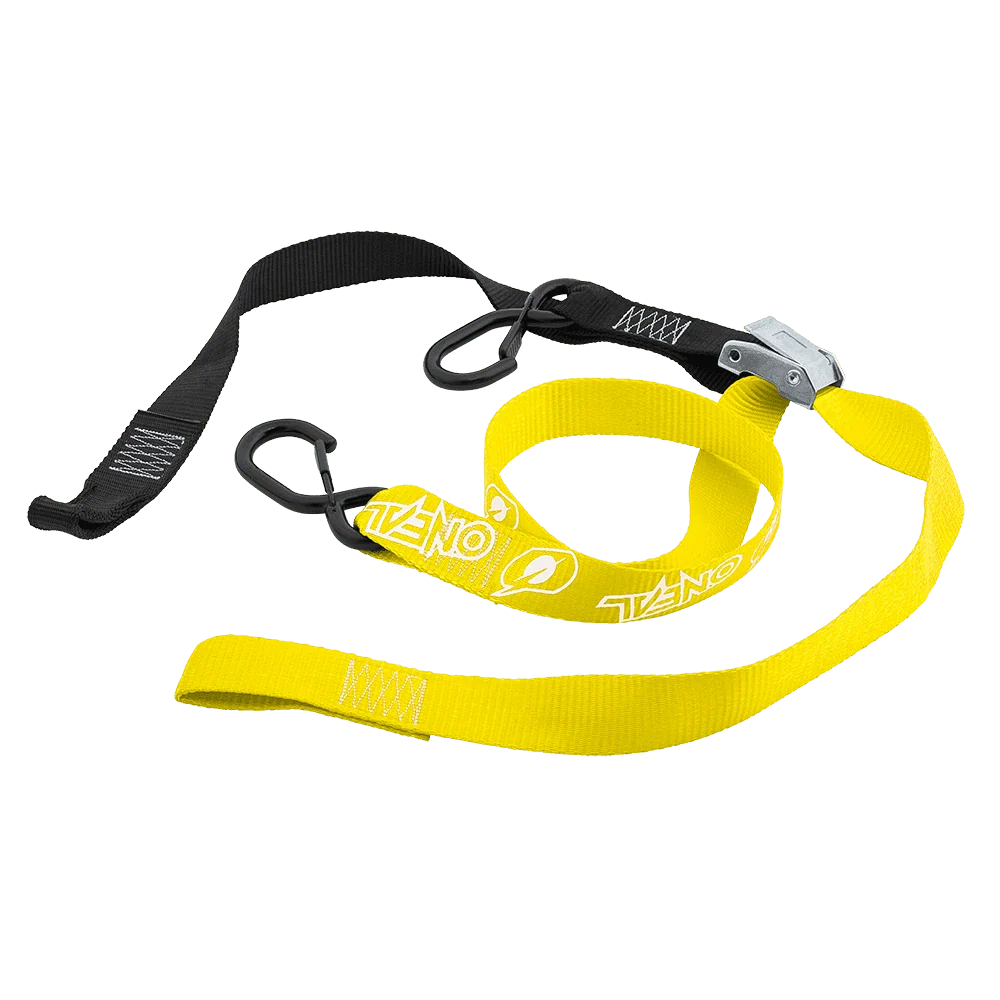 DE LUXE Gancio Morbido Tiranti LOGO giallo (2pz)