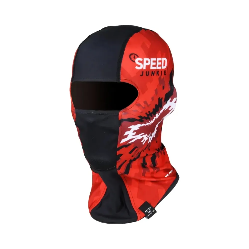 MACNA BALACLAVA MANE UNISEX GRIGIO SCURO ROSSO
