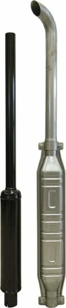Marmitta completa con prolunga curva attacco 65mm