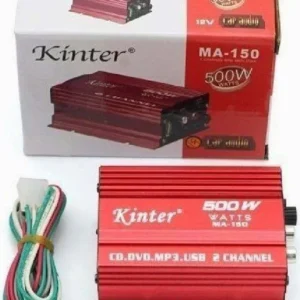 Mini Amplificatore Stereo 2 Canali Per Auto Moto Da 500w Usb Mp3 Kinter Ma-150