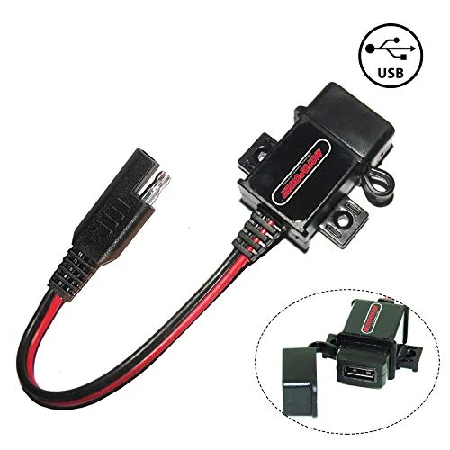 MOTOPOWER 3.1Amp Caricabatterie USB per moto la 2) - Caricatore