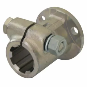 Mozzo scanalato Ø 68mm con profilo interno 1"3/8 con flangia e lunghezza 80mm