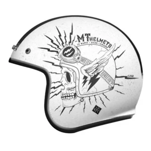 MT-162564 Casco jet MT Le Mans 2 SV Diler bianco lucido XS