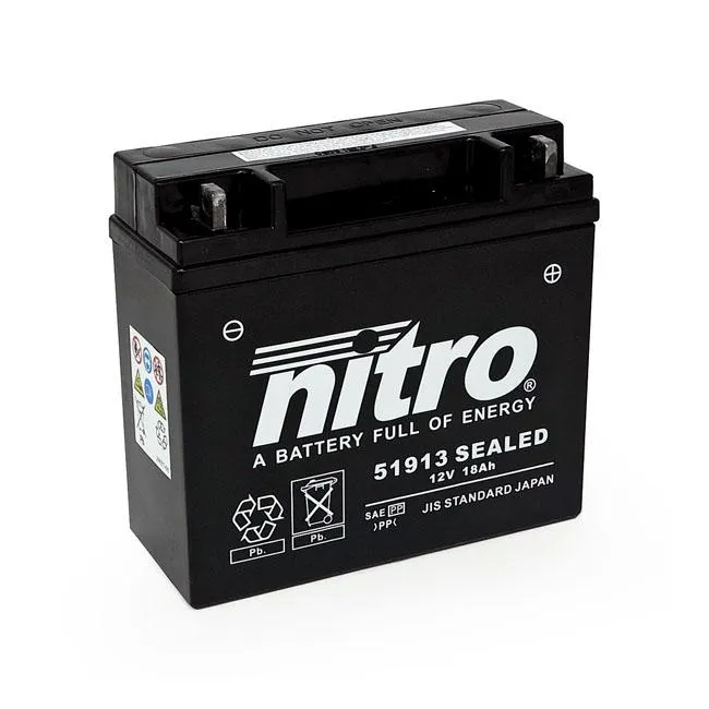 Nitro Sealed 51913 AGM Batteria moto 19Ah