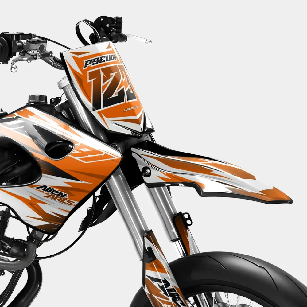 ONYX - Kit decorativo DERBI 50cc - Arancione