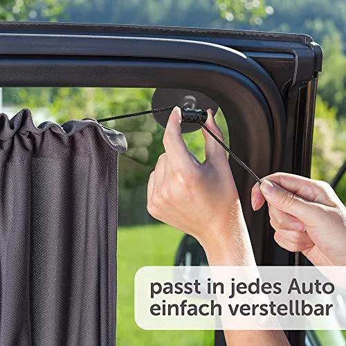 Parasole da Auto per Bambini con Funzione di Tendina e Ventose | Protezione...