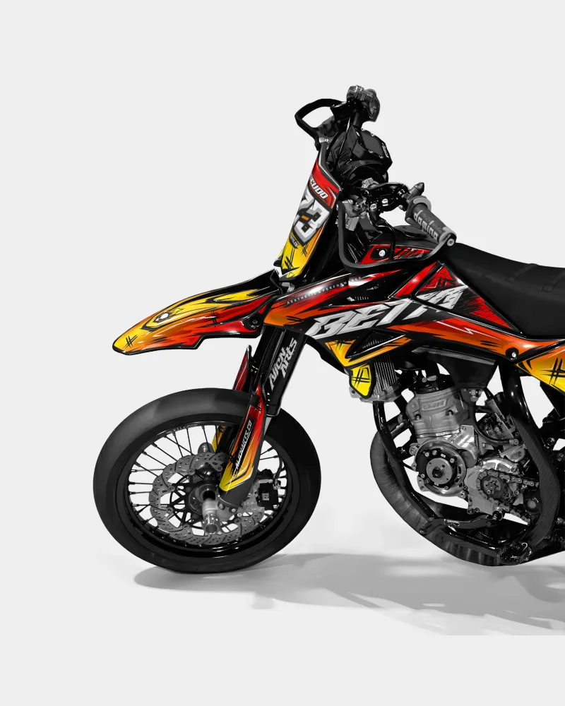 PAVO - Kit decorativo BETA 50cc - Rosso Giallo