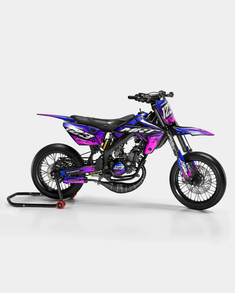 PAVO - Kit decorativo RIEJU 50cc - Blu Rosa