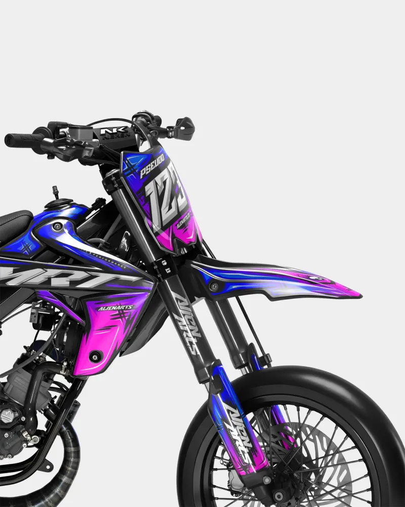PAVO - Kit decorativo RIEJU 50cc - Blu Rosa