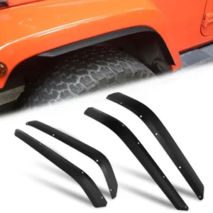 4 pezzi di parafanghi anteriori e posteriori adatti per il rivestimento delle ruote fuoristrada Jeep Wrangler JK JKU 2007-...