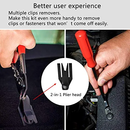 19 Pezzi Strumento di Rimozione Auto, Kit Utensile Smontaggio per...