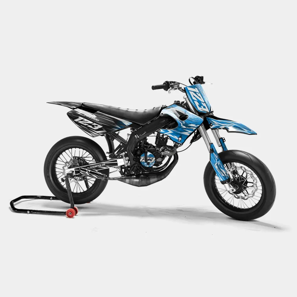 PLUME - Kit decorativo DERBI 50cc - Blu