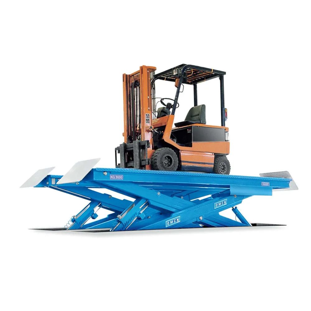 Ponte sollevatore elettroidraulico forbice 9000 kg pavimento - OMCN 900