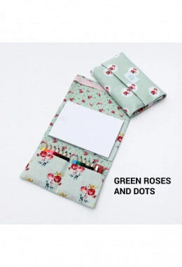 Quaderno - Green Roses and Dots
