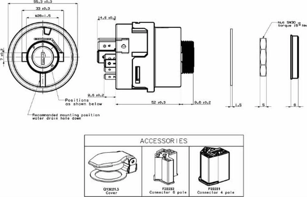 Quadro avviamento con preriscaldo - 0 - 1 - 2 - 3 Confezione da 1pz