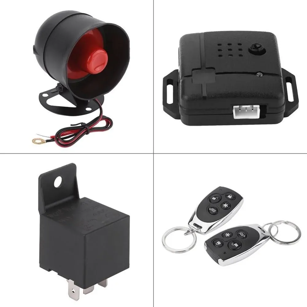 Sistema di allarme per auto: sicurezza universale con accesso senza chiave e 2 telecomandi