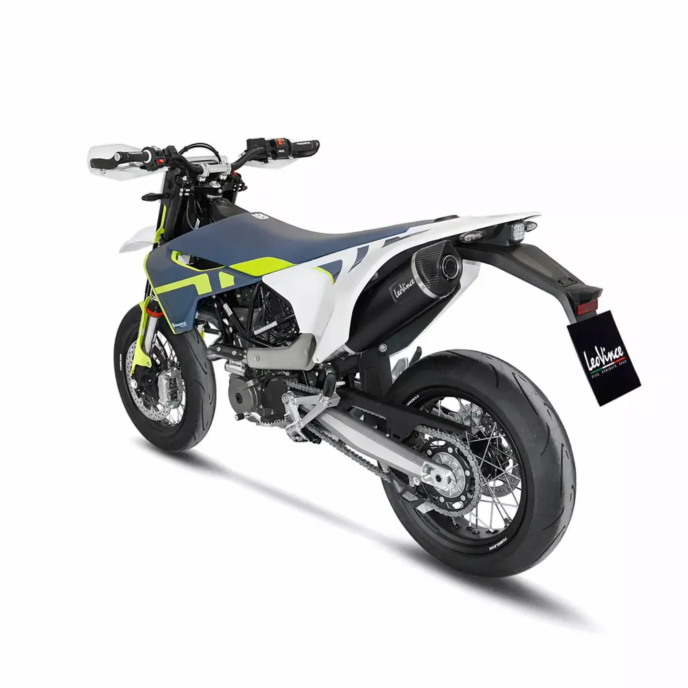 Sistema di scarico LeoVince Nero per Husqvarna