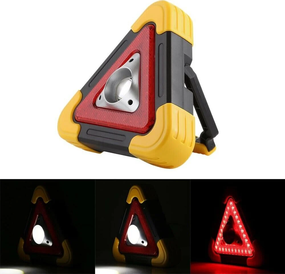 Sos Triangolo Lampeggiante Segnalatore Emergenza Stradale Lampada Led Strobo Tools