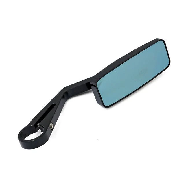 Specchio per moto con morsetto di azione nera da 1" e 7/8"