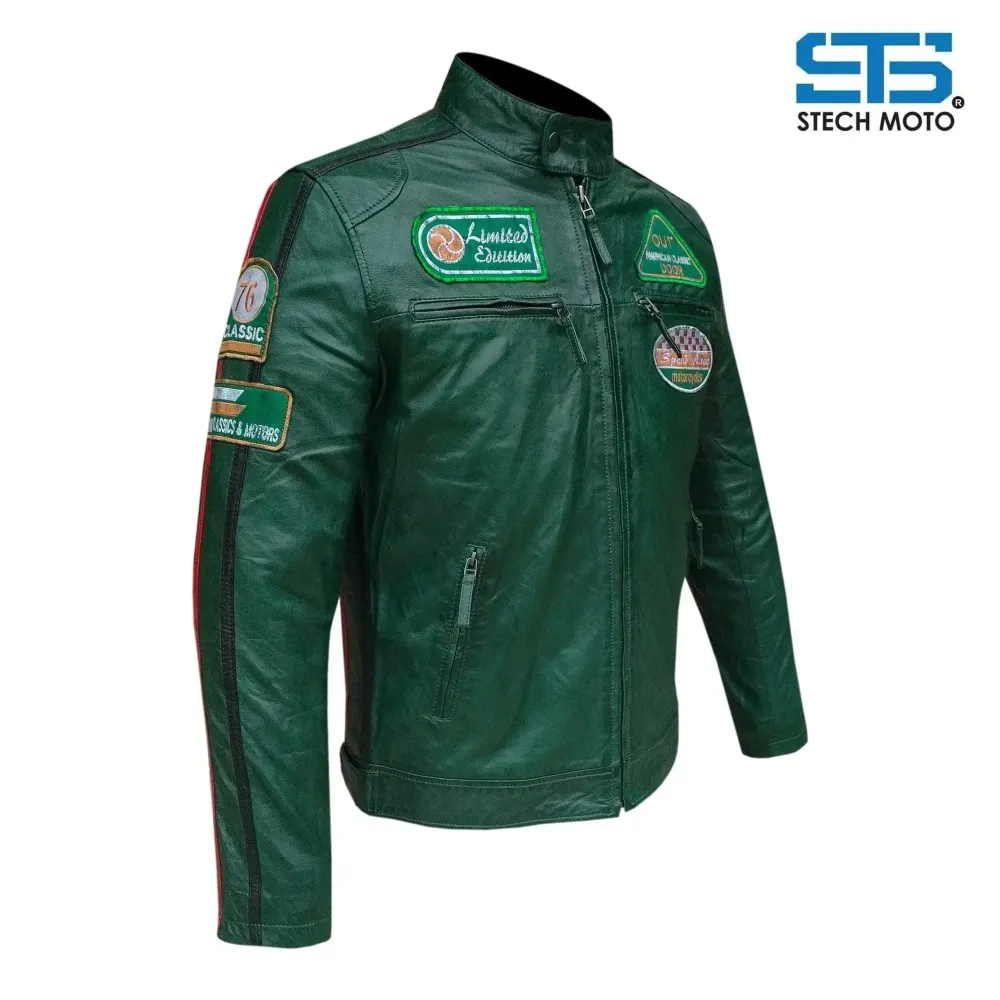 Giubbotto pelle da Uomo S-tech ST 1510 Custom Vintage & Café Race