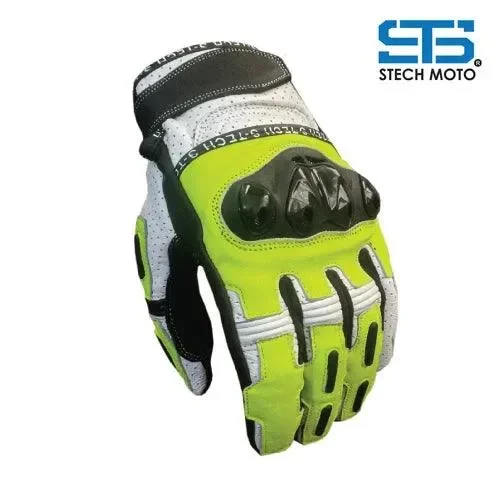 Moto guanti pelle estivo S-tech ST 1805 RNR touring e urbano Off-Road