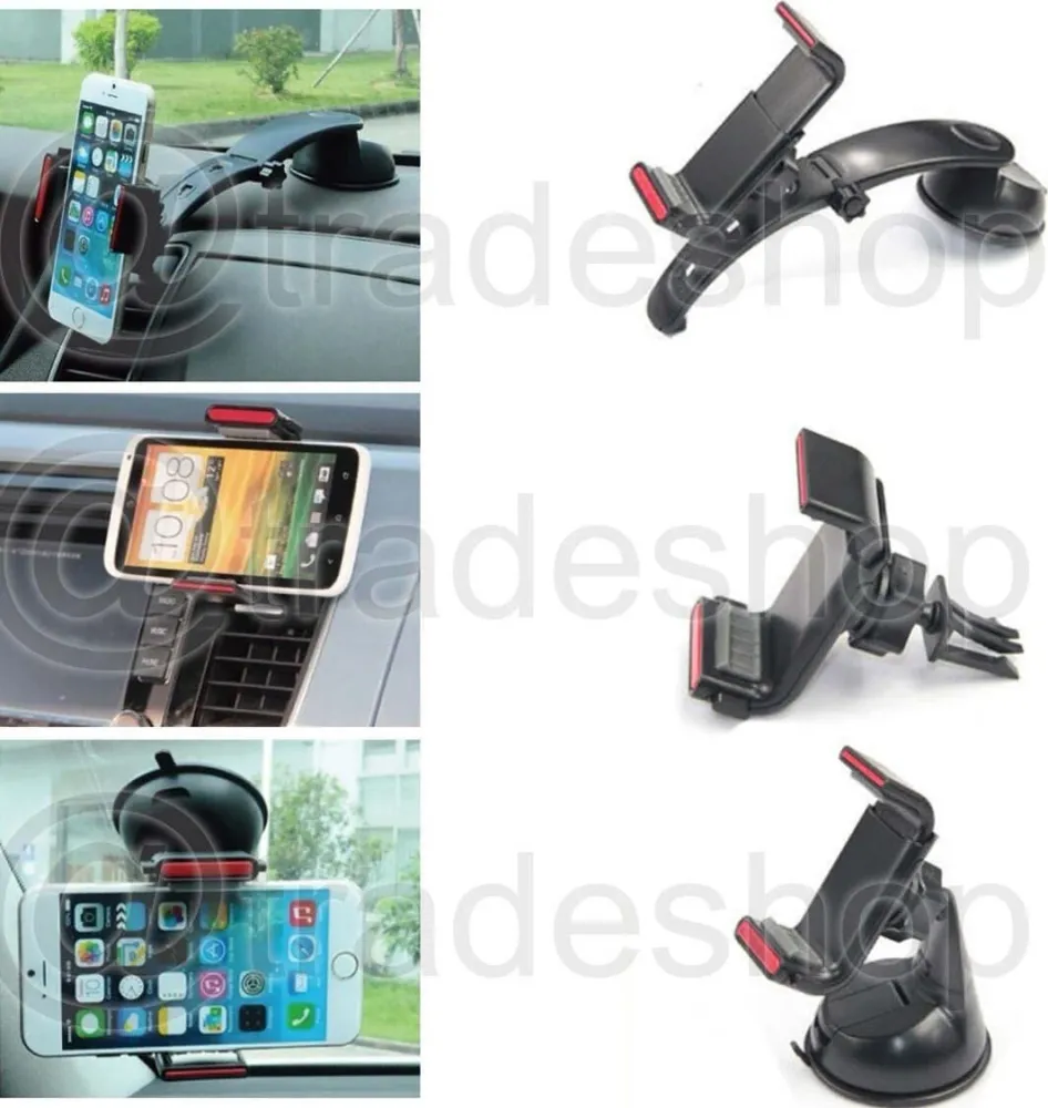 Supporto Jhd-301 Auto Universale 360 Gradi 3 1 Ventosa Per Smartphone