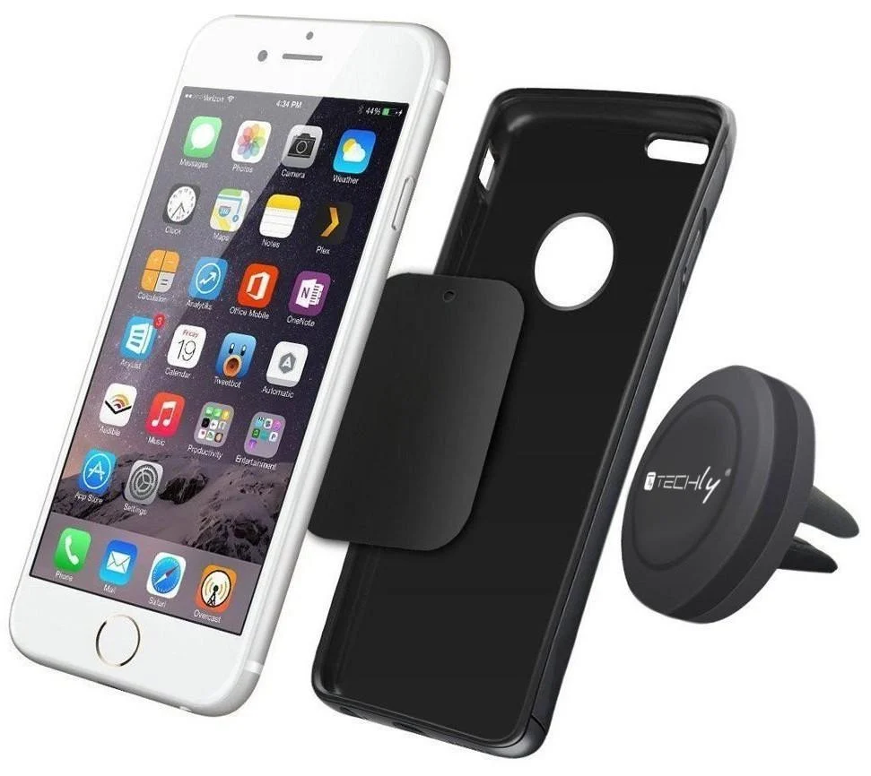 Supporto Magnetico da Auto per Smartphone e Tablet Nero