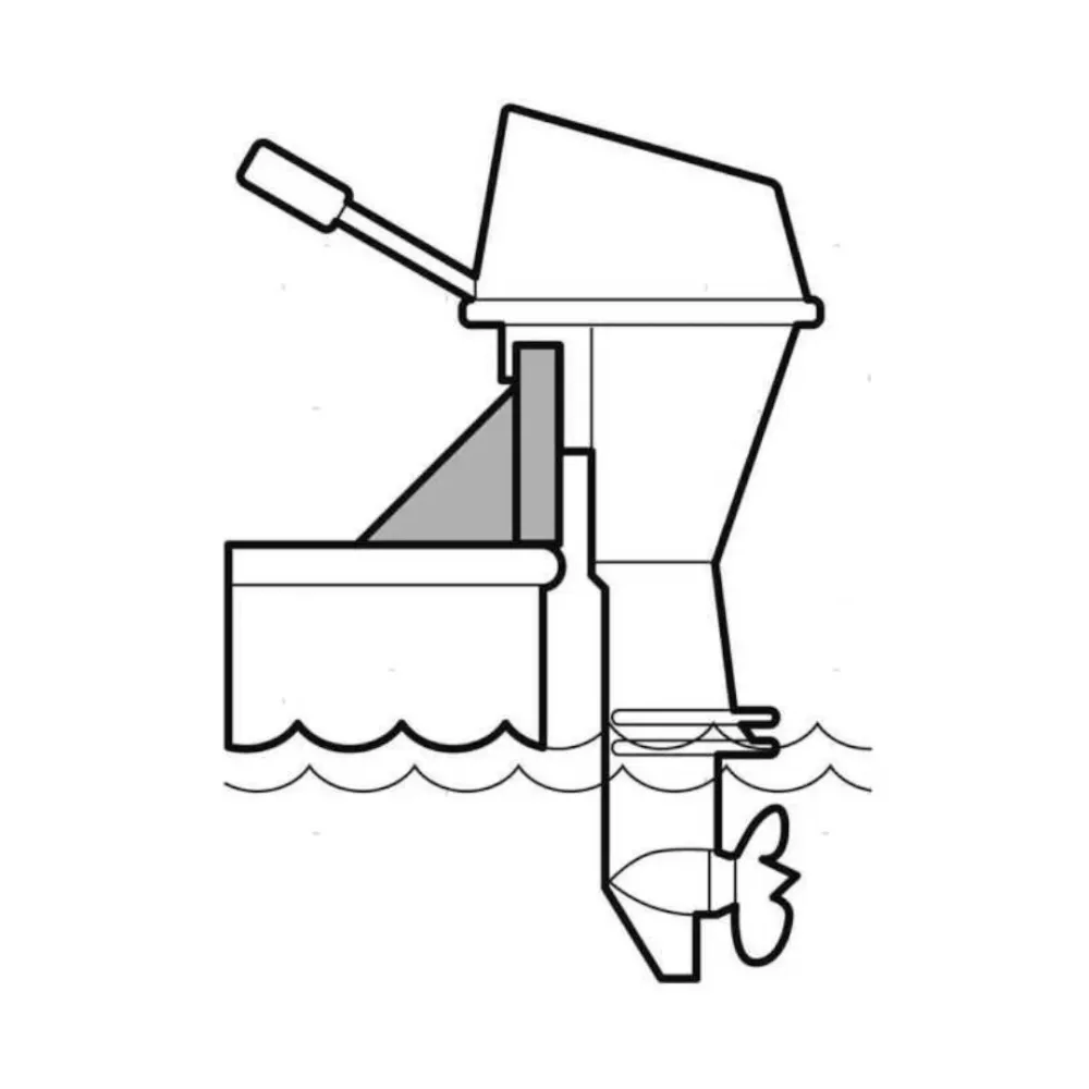Supporto Motore Standard - Struttura Inox e Piastra Compensato Marino