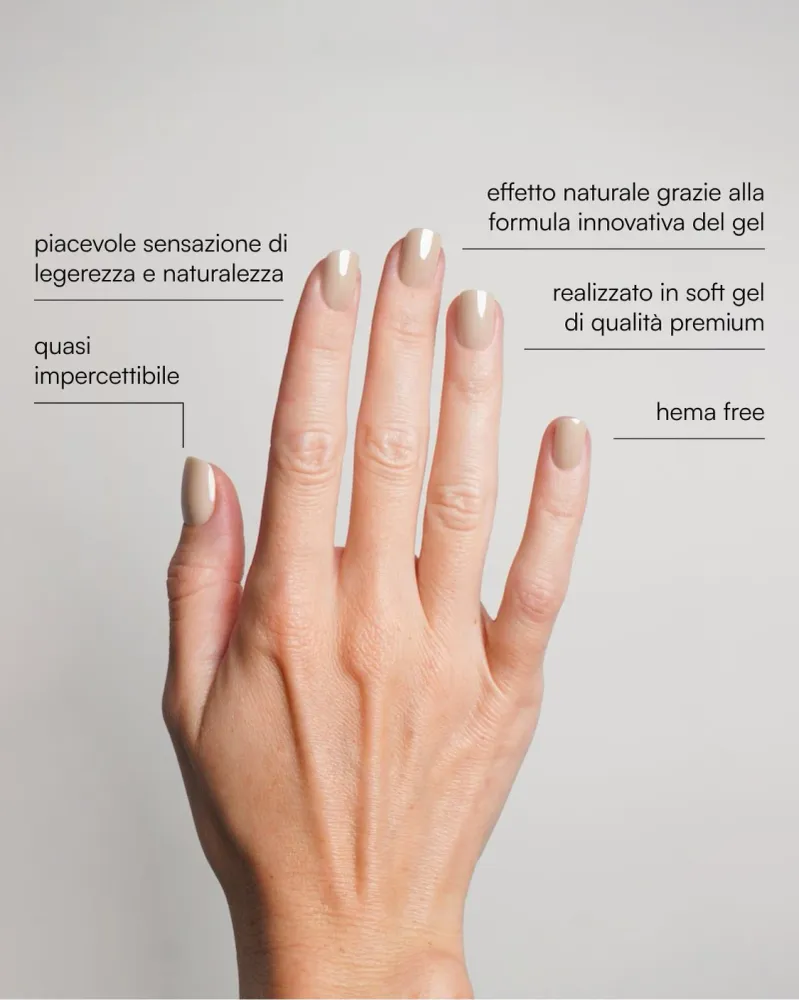 Toffee Extra Corte Quadrate Press Ons Soft Gel