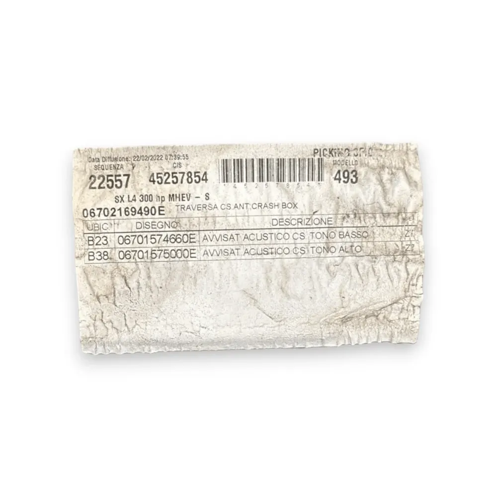 Traversa paraurti anteriore maserati grecale cod:06701574660e (2022-)