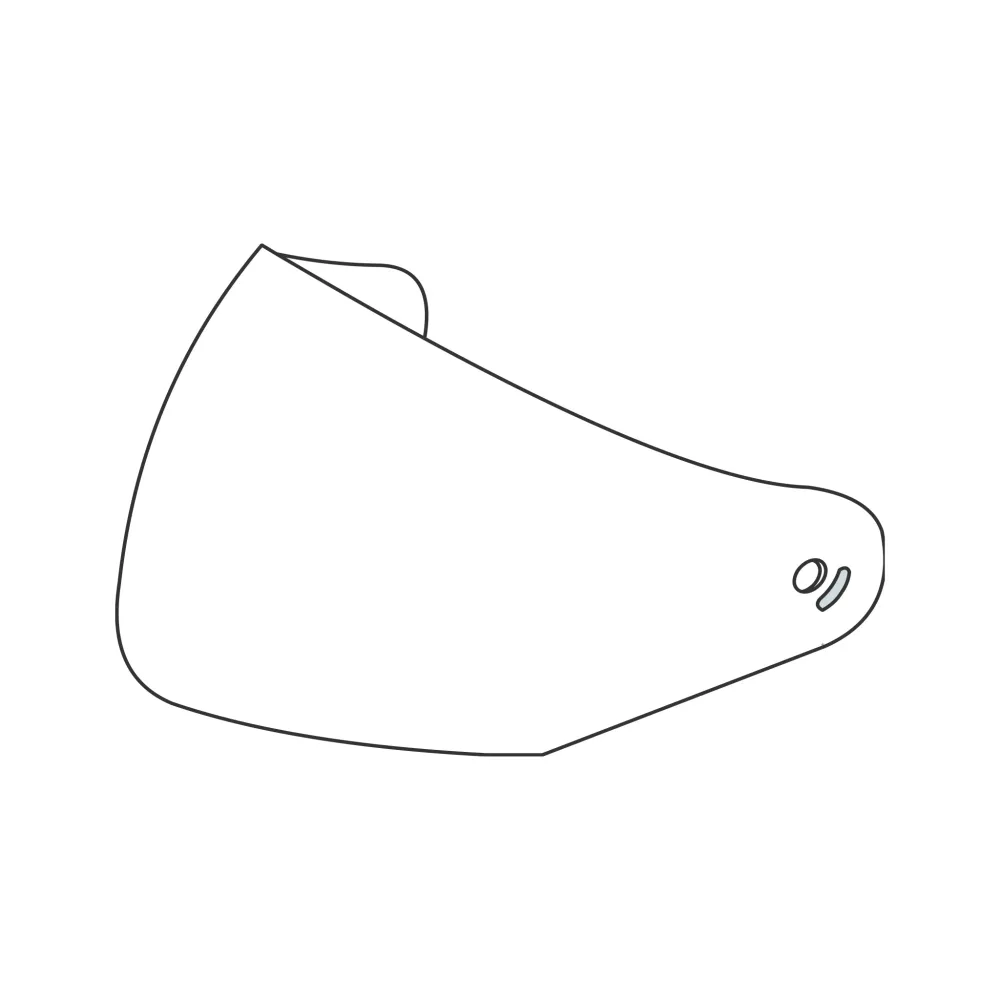 VISIERA ESTERNA TRASPARENTE con PREDISP. PINLOCK® - CASCO HYPERLINK Tucano Urbano
